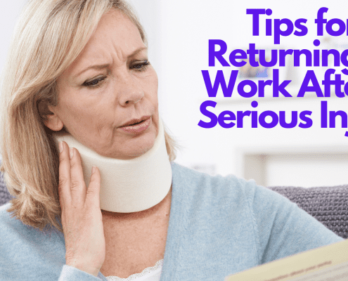 Tips for Returning to Work After a Serious Injury